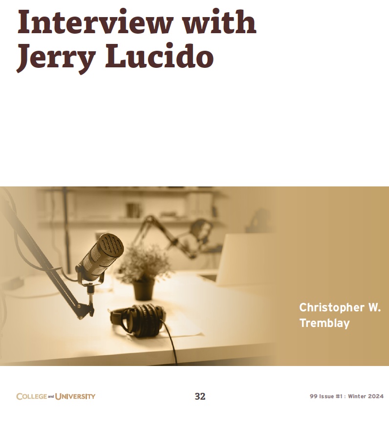 AACRAO Interview with Jerry Lucido